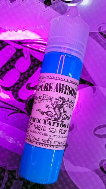 Faux Tattoo Stencils Pure Awesome Ink Magic Sea Foam oz