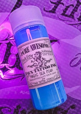 Faux Tattoo Stencils Pure Awesome Ink Magic Sea Foam oz