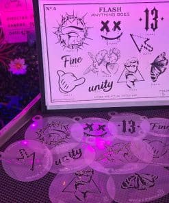 The Stencil Foundry Flash Set 4 Full Set Wide