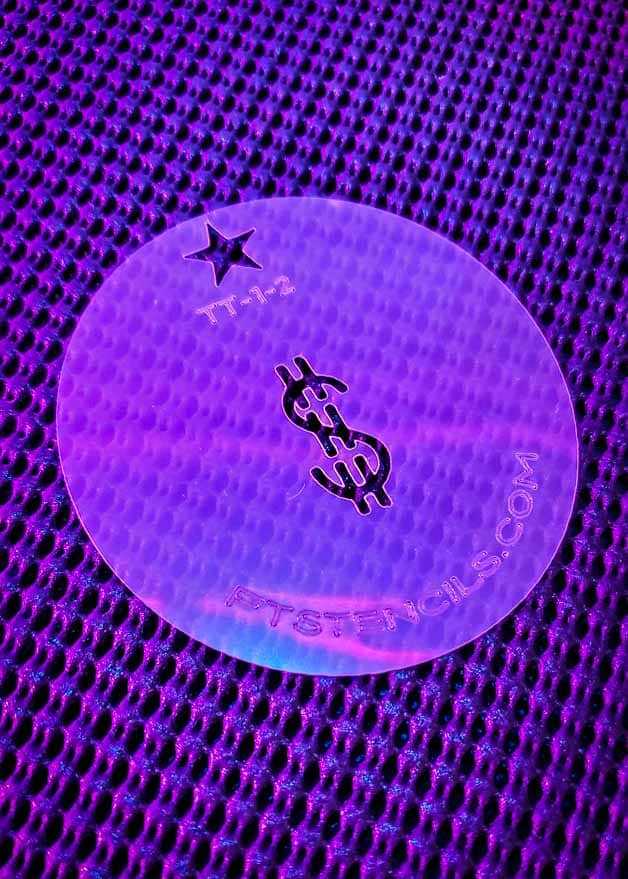 Faux Tattoo Stencils Tiny Tats Set No 1 Dollar Sign
