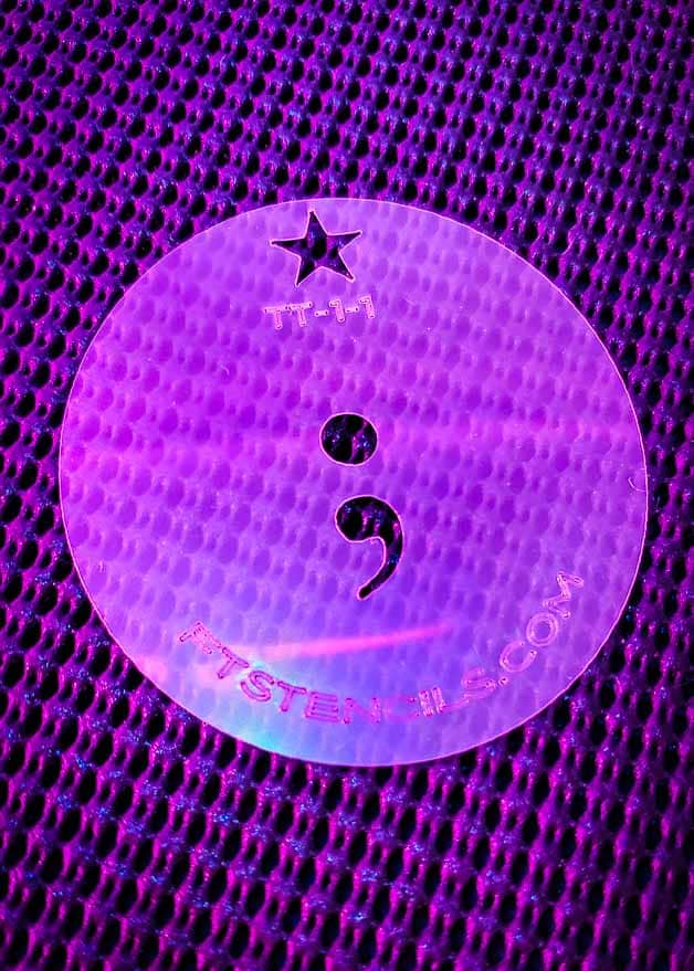 Faux Tattoo Stencils Tiny Tats Set No 1 Semi Colon