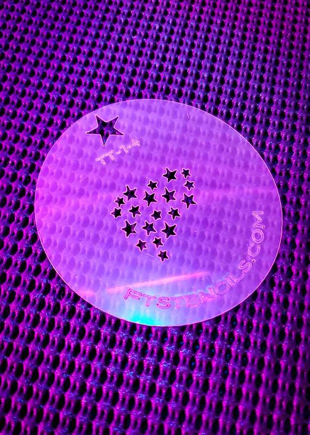 Faux Tattoo Stencils Tiny Tats Set No 1 Star Heart Cluster
