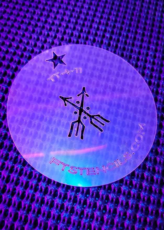 Faux Tattoo Stencils Tiny Tats Set No 4 Double Trident