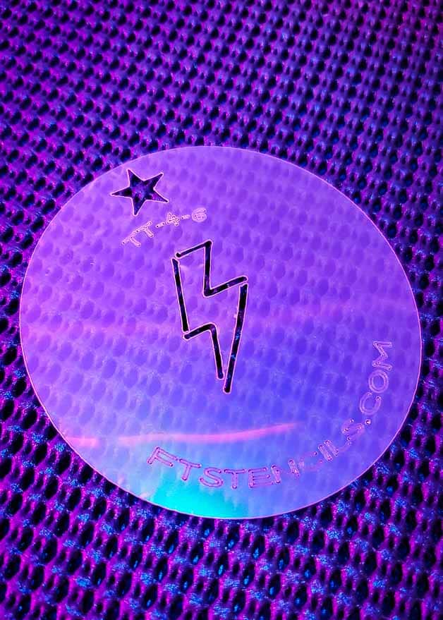 Faux Tattoo Stencils Tiny Tats Set No 4 Fat Lightning Bolt