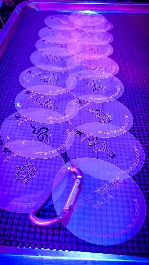 Faux Tattoo Stencils Tiny Tats Set No 4 Group Shot