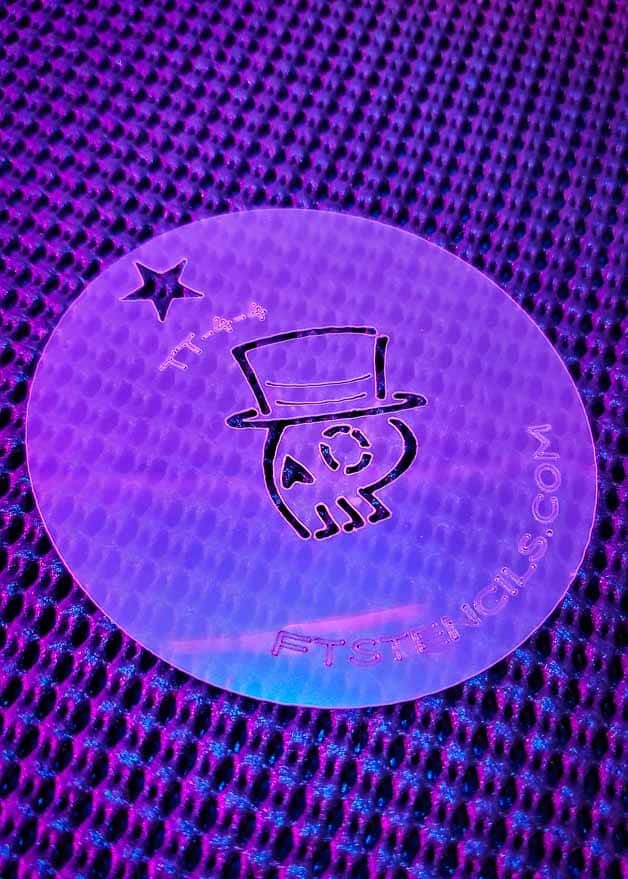 Faux Tattoo Stencils Tiny Tats Set No 4 Top Hat Skull