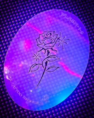 Flash Pro Set No 1 Airbrush Tattoo Sparkling Rose 1 9