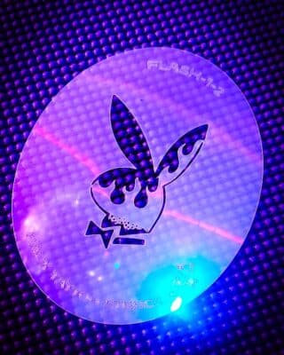 Flash Pro Set No 1 Airbrush Tattoo Stencils Flaming Playboy 1 2