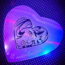 Flash Pro Set No 1 Airbrush Tattoo Stencils Liechtenstein Heart 1 3