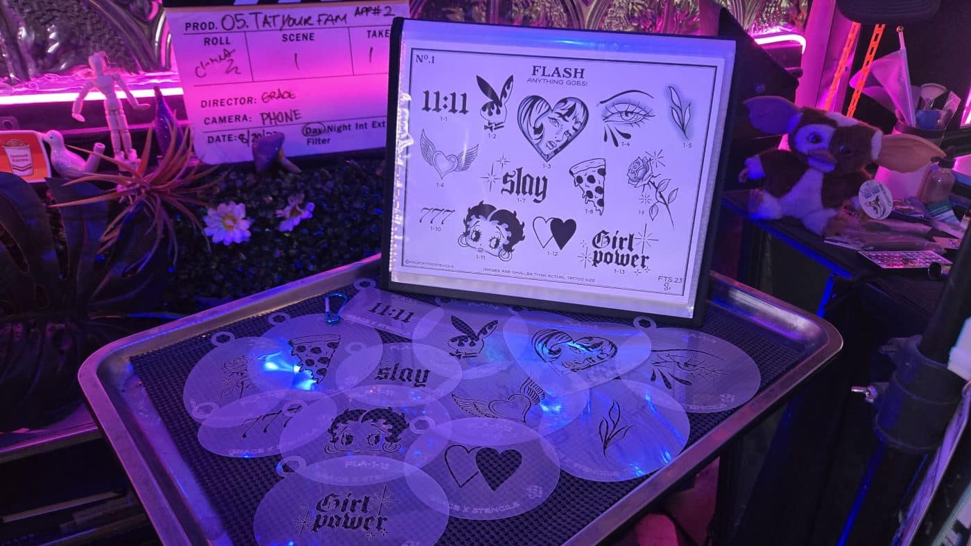 Faux Tattoo Stencils Flash No. 1